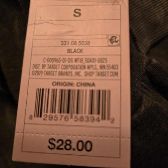 NWT Wild Fable XS Women's Long Sleeve Sweatshirt Dress Washed Black - Picture 6 of 6